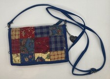 Donna Sharp Crossbody Patchwork By Donna Purse Wallet Tan 8 X 5