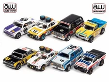 Auto World 2023 Rel. 3 Rally World Stage HO Scale Complete Set - SC393 - 8 Cars