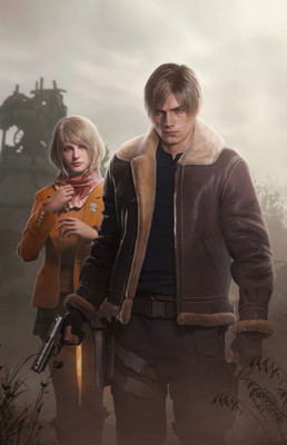 Resident Evil 4 Remake 2023 Poster 11x17 Leon Kennedy Ashley Graham Gaming Print
