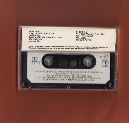 Tom Waits - Heartattack And Vine - Cassette (M5E 6E 295 Asylum Australia) - Image 2 of 4