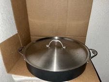 Calphalon Anodized Aluminum 7 Qt 14 5/8" Wide Saute Fry Pan Cookware #5007 W/Lid