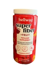 Bellway Super Fiber +Fruit Psyllium Supplement - Raspberry Lemon - 8.3oz