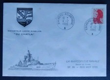 Enveloppe Premier Jour Marcophilie Navale Escorteur Lance Missiles Chayla 1989