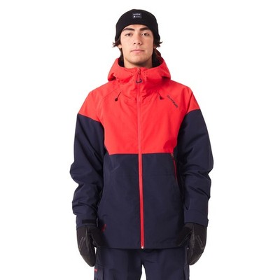 Dakine Siphon Shell Snowboard Jacket Men's XL Kai Jones Signature Flame Red Blue