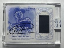 2015 FELIX HERNANDEZ Topps Dynasty Jersey Patch Auto 8/10 Mariners