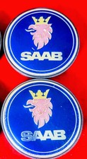 1997-2012 Saab 9-3 9-5 93 95 900 9000 Wheel Center Hubcap Hub Cover 2pcs