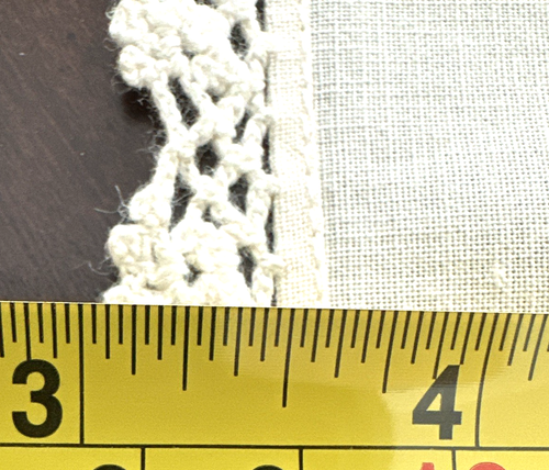 Lot of 8 Vintage Dinner Napkins Crochet Edges/Corner 16 x 16in Stains, Free Ship - Picture 13 of 13