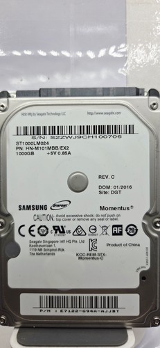 Samsung Spinpoint ST1000LM024 1TB 2,5" SATA HN-M101MBB/EX2 HDD