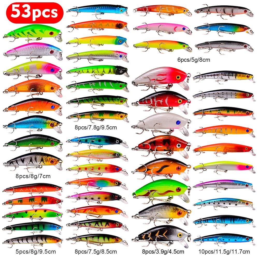 Bass Fishing Lures Kit: Topwater, Crankbait, Swimbait for Saltwater/Freshwater - Image 2