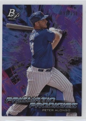 2018 Bowman Platinum Prismatic Prodigies Purple 95/250 Pete Alonso Peter 4g8