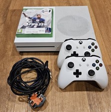 Microsoft Xbox One S 1TB Console - White - 2 Controllers - All Leads