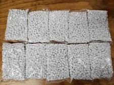 Wholesale Lot Opaque White Star Shape Pony Beads Kids Crafts Jewelry 5,000 pcs