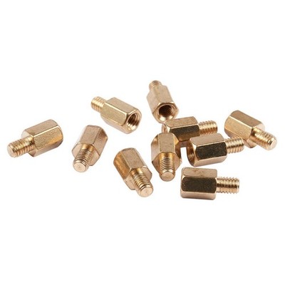40 Pcs PC PCB Motherboard Brass Standoff Hexagonal Spacer M3 6+4mm I2G56008