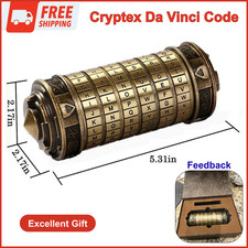 Cryptex Da Vinci Code Money Puzzle Box for Cash Gift Puzzle Boxes with Hidden