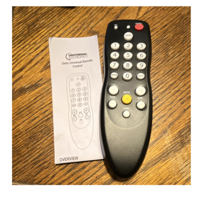 Universal Electronics Delta Universal Remote Control, Gray/Black
