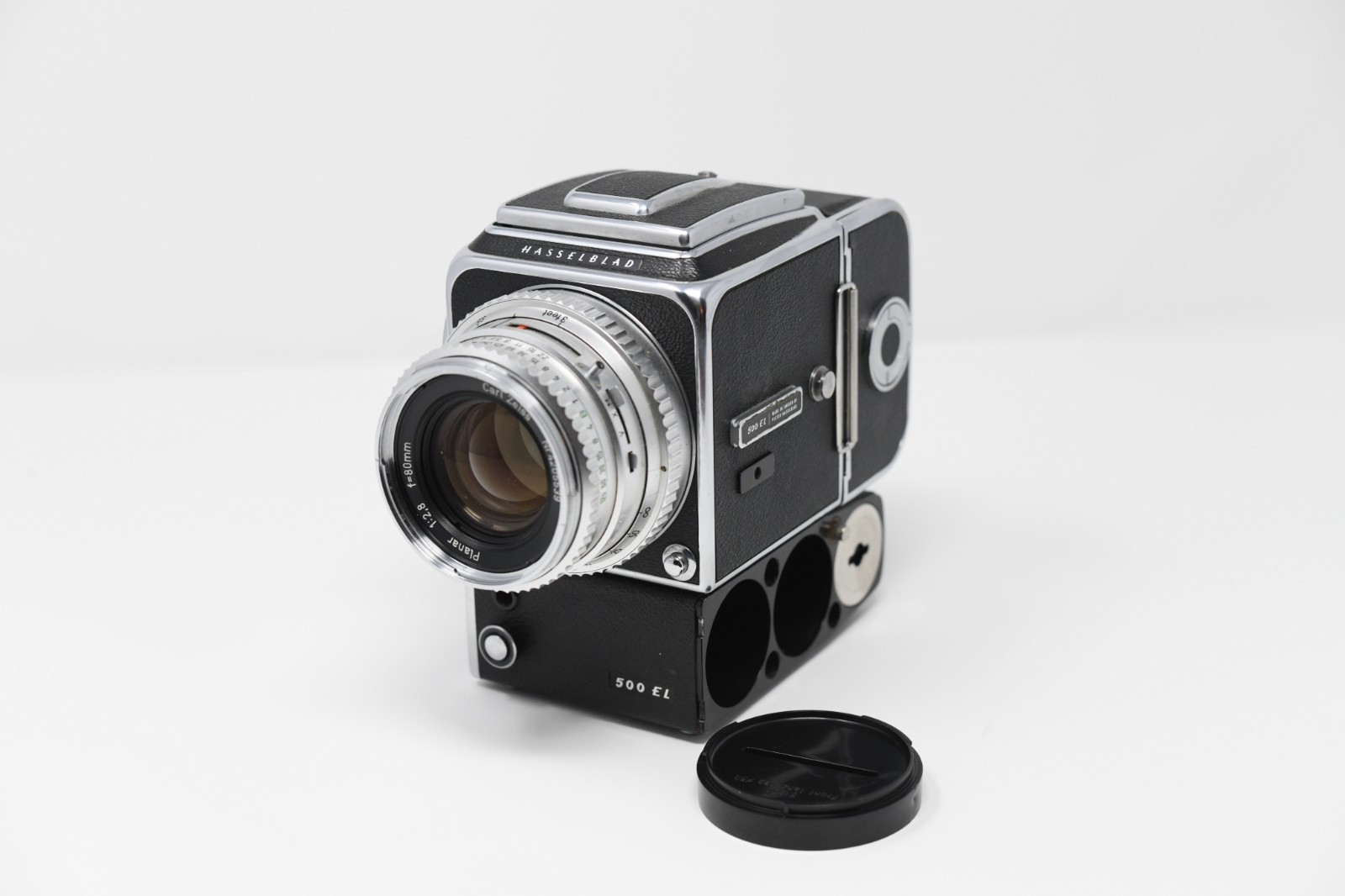 Hasselblad 500 EL Camera with Zeiss Planar 80mm f/2.8 Lens and 120 Film Back