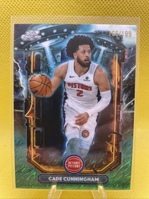 Cade Cunningham 2025-26 Topps Cosmic Chrome Extraterrestrial Talent Aqua Equinox