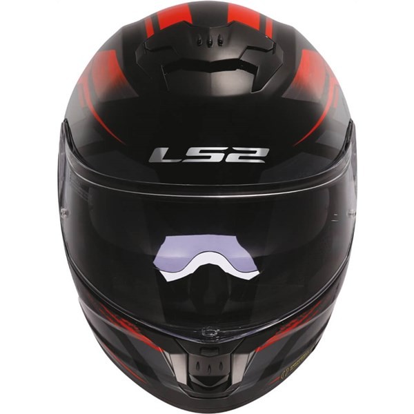 LS2 Stream II Fury Full Face Motorcycle Helmet | Black/Red | DOT