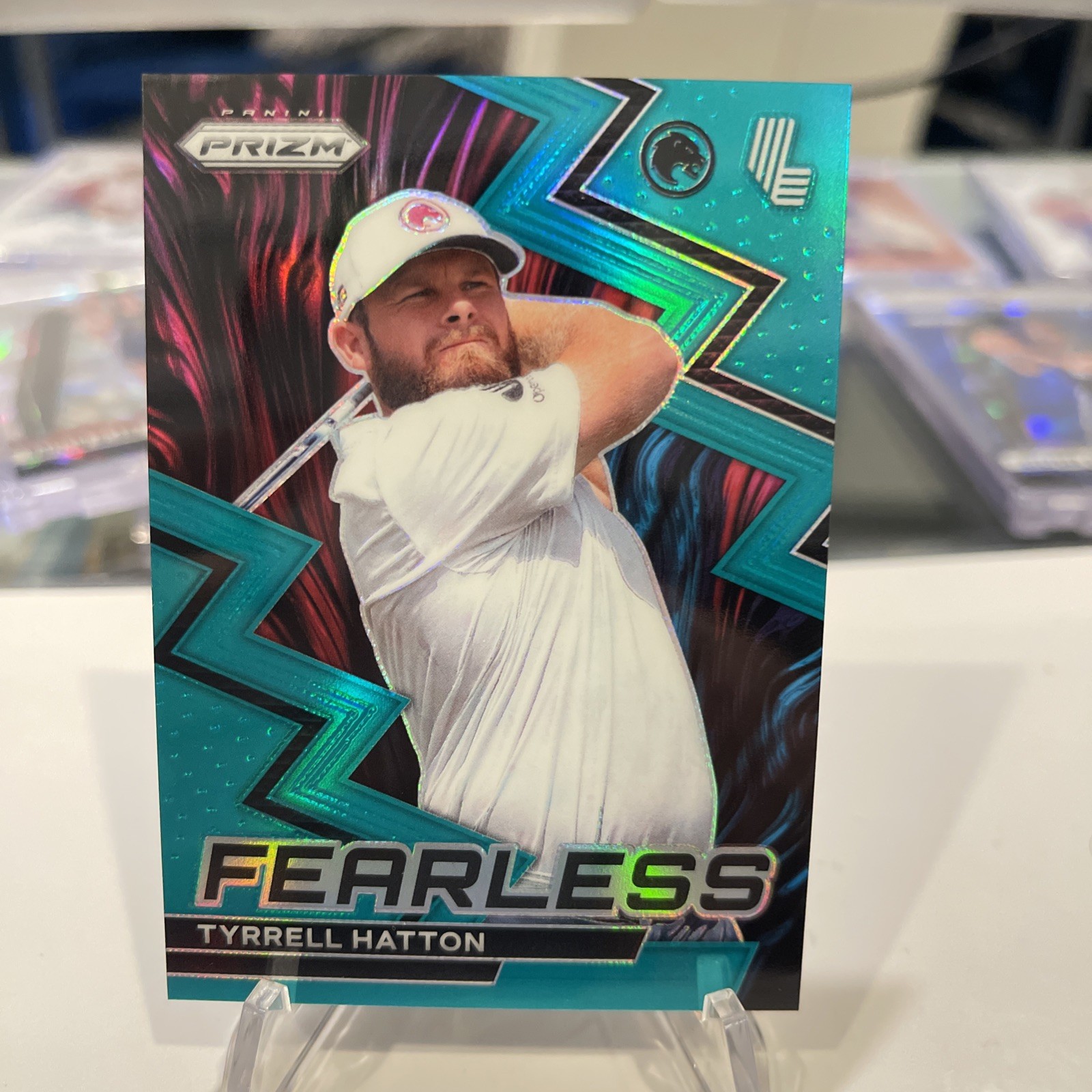 2024 Panini Prizm LIV Golf Tyrrell Hatton Teal Prizm SP #11 /199