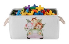 Storage Basket Toy Basket Baby Nursery Laundry Basket With Drawstring Large New