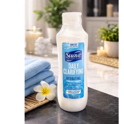 Suave Essentials Daily Clarifying Conditioner Hydrating Cruelty-Free 22.5 oz