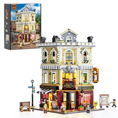 FUNWHOLE Antique-Store Lighting Building-Bricks Set - One Size, Multicolor