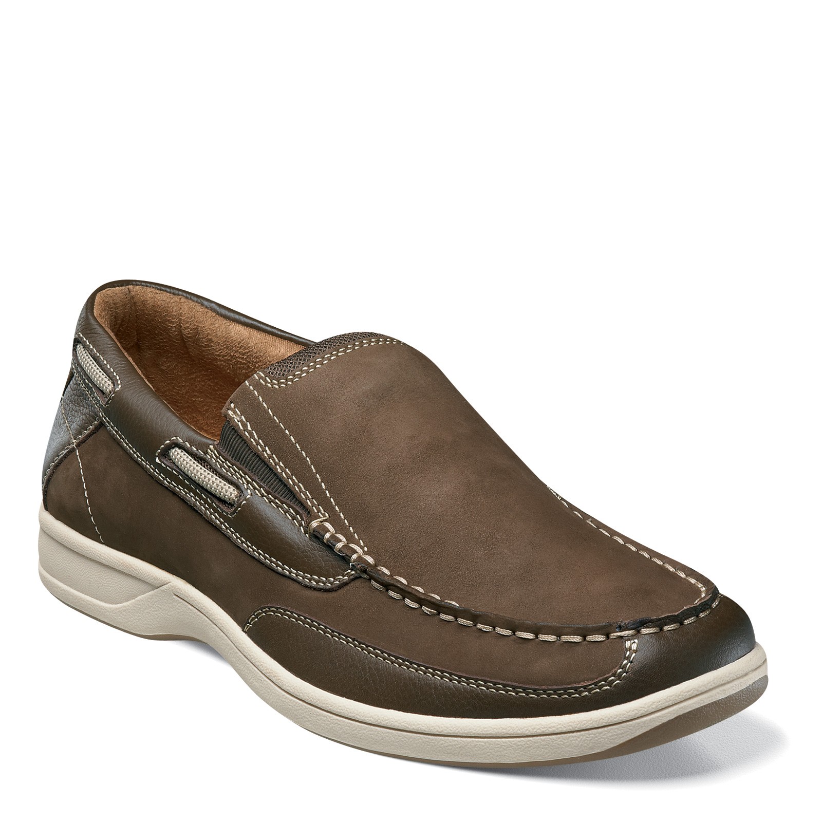 Мужские слипоны Florsheim Lakeside 13158-200 из коричневой КОЖИ нубука 17190₽