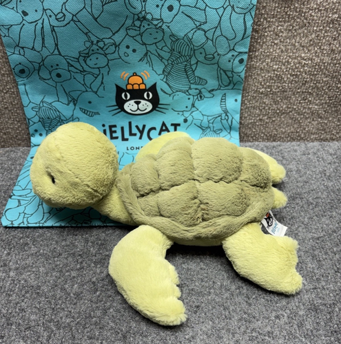 Jellycat London Tully Turtle Plush Green Stuffed Animal 11.5” NWOT RARE RETIRED - Picture 6 of 7