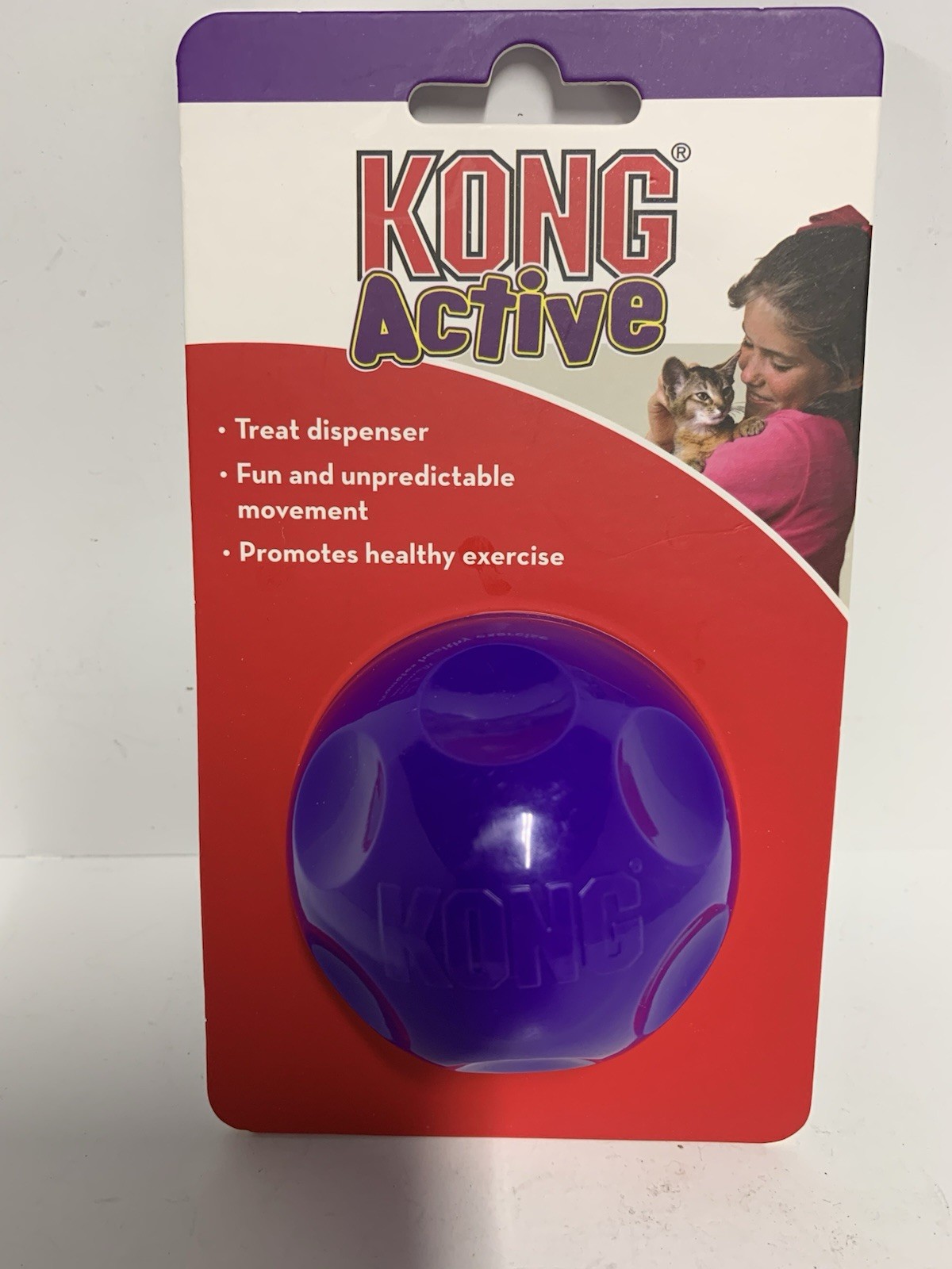 KONG Active Treat Dispensing Activity Ball for Cats and Small Breed Dogs NEW