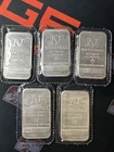 (5 oz Lot) 1 Troy Oz .999 Fine Silver Bar National Refiners Sealed Sequential #