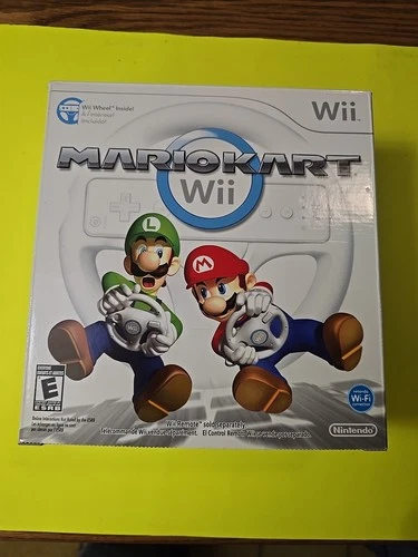 Mario Kart Wii Steering Wheel Big Box Bundle - NO GAME Racing Wheel Accessories
