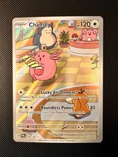 Pokemon TCG Chansey 187/167 SV06 Twilight Masquerade Illustration Rare Holo NM