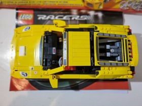 LEGO Racers Set #8143 Ferrari F430 Challenge Complete Yellow Built Red Parts New