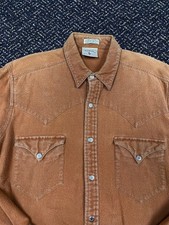 Vtg 80s Sz. M Ralph Lauren Polo Western Flannel Snap Shirt