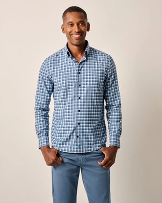 johnnie-O Hangin' Out Performance Button Down Shirt - Tally Victory Size L