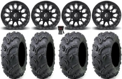 Fuel Vector MB 14'' Wheels 28'' Zilla Tires Yamaha YXZ (2019+)