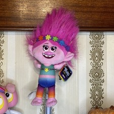 DreamWorks Trolls World Tour Poppy Plush 10" Stuffed Animal Toy 2020 Doll Pink