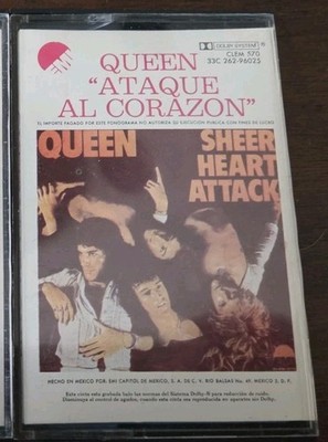 Rare Queen Mexico Cassette  Sheer Heart Attack Ataque Al Corazon