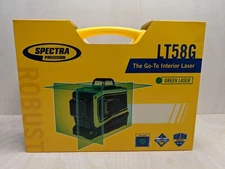 Spectra Laser LT58G Green Beam Self Leveling 3-Plane Cross Line Laser Level