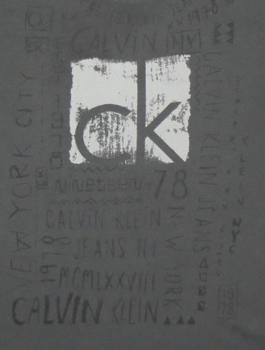 CALVIN KLEIN T SHIRT CK GRAY VINTAGE WASH GRAPHIC KIDS BOYS XS 5 PREOWNED - Picture 2 of 3