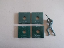 NEW B-Line B201 Green Square Washers, lot of 4  *FREE SHIPPING*