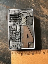 Print Blocks Lead & Copper Ornamentals Borders Dingbats. Beautiful Variety #10