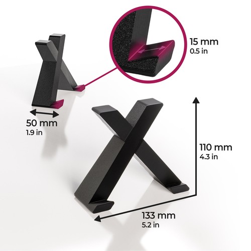 LP Vinyl Stand Record Holder X-Shaped Cover Table Holder Stylish - Picture 5 of 13
