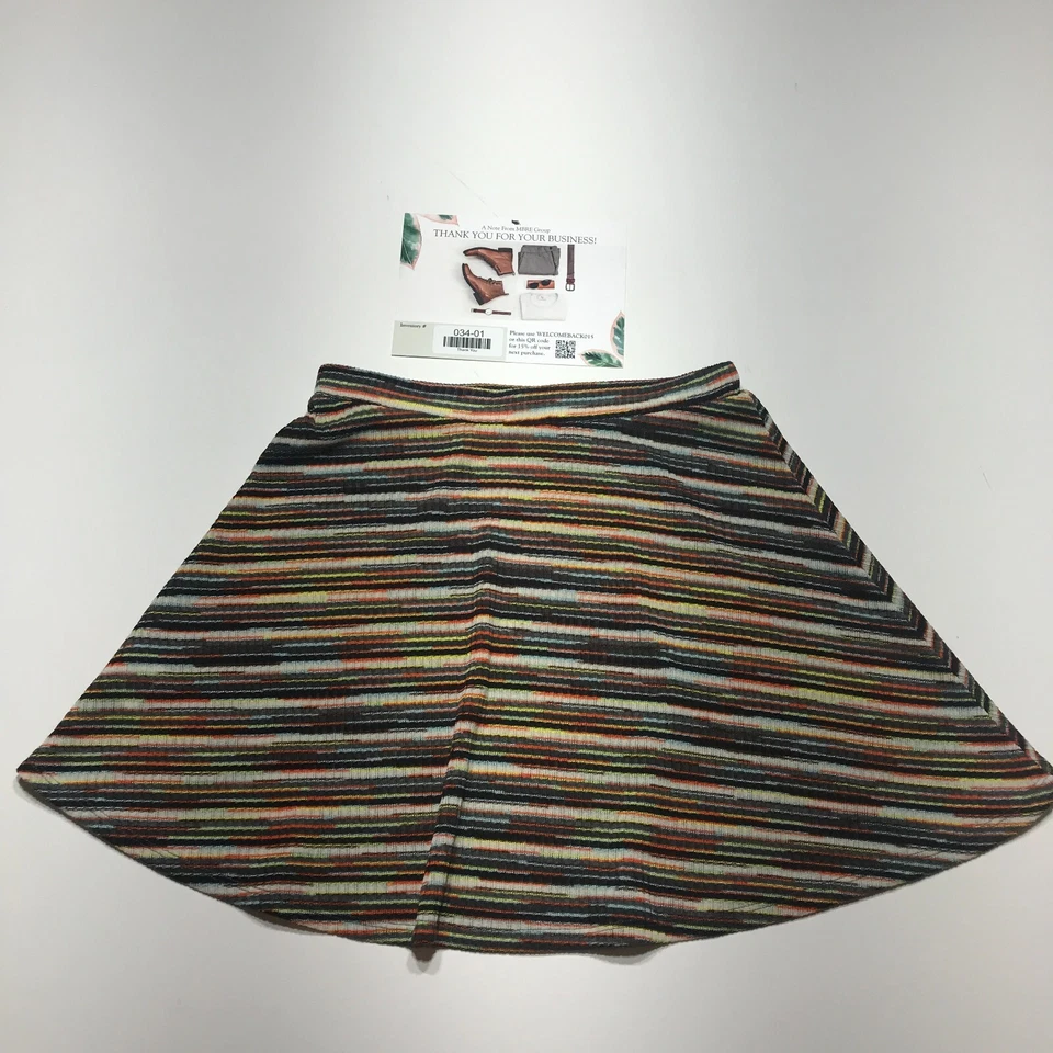 Falda Lily Blanca Juniors Pequeña Pull On Rayas Multicolor Columpio Largo Corto Foto 2 de 4