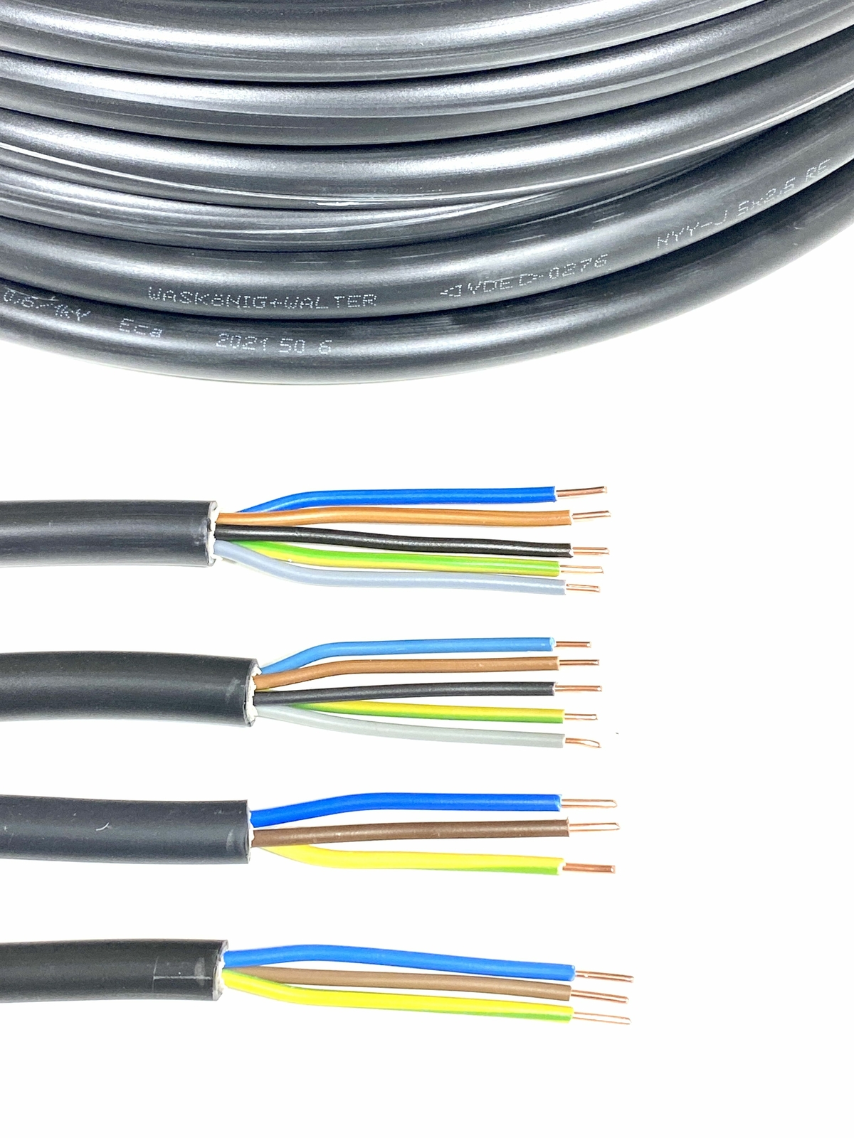 25m NYY-J Erdkabel 5x2,5 Mm² – Für Verlegung In Erde, Beton & Freien (Made In Germany)