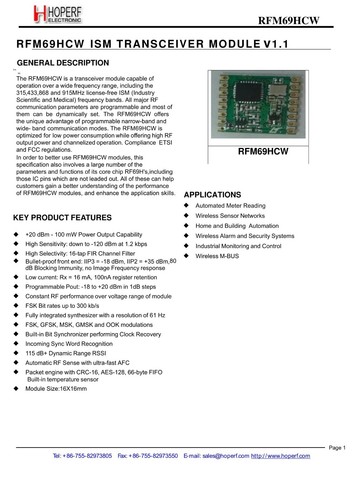 RFM69HCW-433-S2 HopeRF 433MHz Funkmodul ISM Transceiver +20 dBm FSK SPI - Bild 3 von 4