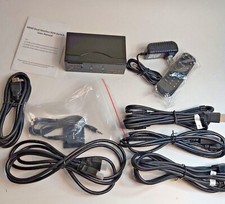 2 Port Dual Monitor KVM Switch Displayport with Audio USB 2.0 UHD 4K 60Hz