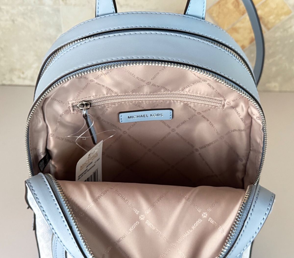 MICHAEL KORS レザー バックパック ネイビー メンズ バックパック・リュックサック | マイケル・コース(MICHAEL