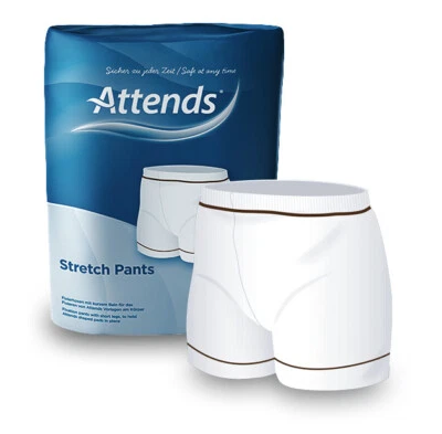 Attends Fixation Stretch Net Knicker Pants - Choose Size Med, Lg, XL - Packs 15
