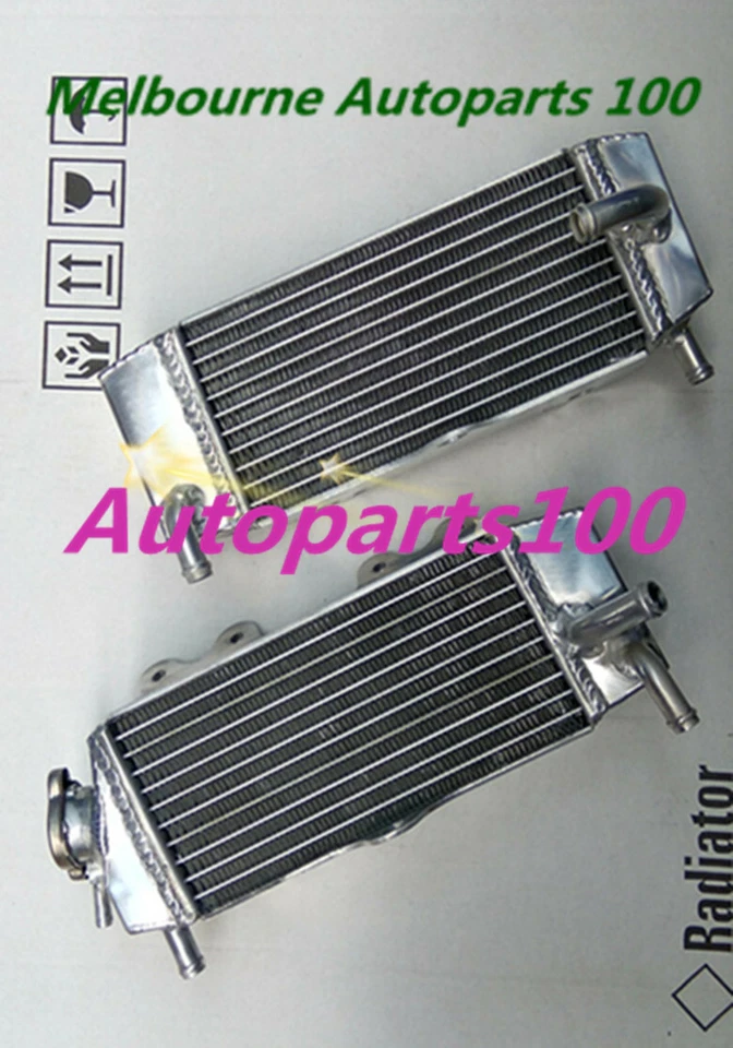 Radiador de alumínio YZ250F 2001-2005 / WR250F 2001-2006 para Yamaha + mangueira azul - Imagem 2 de 4